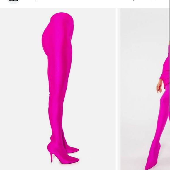 Fushia Pink leggings pants boots - Picture 2 of 3